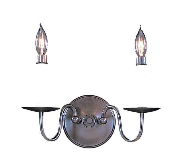 Framburg 2-light Rustic Jamestown Sconce - Timeless Early American Design, Handcrafted In The Usa For Elegance Mahogany Bronze Metal 9222 Mb