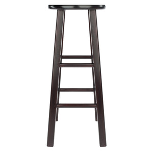 Winsome Wood Element 2-piece Espresso Bar Stool Set - Stylish, Space-saving Design For Modern Or Traditional Decor Espresso Solid Wood 92270-winsome-wood
