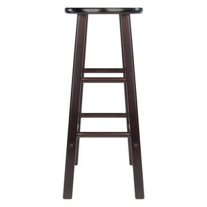 Winsome Wood Element 2-piece Espresso Bar Stool Set - Stylish, Space-saving Design For Modern Or Traditional Decor Espresso Solid Wood 92270-winsome-wood