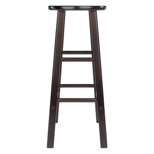 Winsome Wood Element 2-piece Espresso Bar Stool Set - Stylish, Space-saving Design For Modern Or Traditional Decor Espresso Solid Wood 92270-winsome-wood