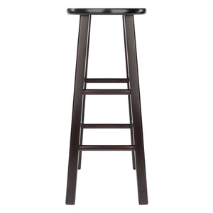 Winsome Wood Element 2-piece Espresso Bar Stool Set - Stylish, Space-saving Design For Modern Or Traditional Decor Espresso Solid Wood 92270-winsome-wood