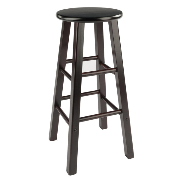 Winsome Wood Element 2-piece Espresso Bar Stool Set - Stylish, Space-saving Design For Modern Or Traditional Decor Espresso Solid Wood 92270-winsome-wood