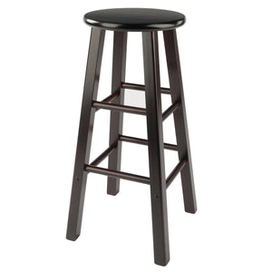Winsome Wood Element 2-piece Espresso Bar Stool Set - Stylish, Space-saving Design For Modern Or Traditional Decor Espresso Solid Wood 92270-winsome-wood