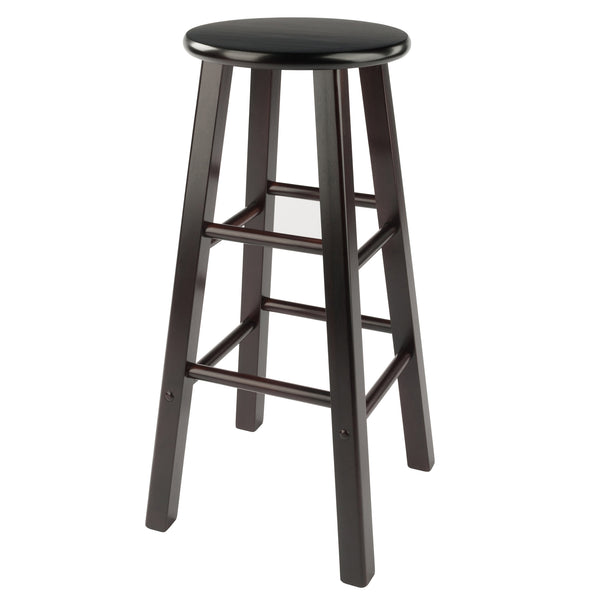 Winsome Wood Element 2-piece Espresso Bar Stool Set - Stylish, Space-saving Design For Modern Or Traditional Decor Espresso Solid Wood 92270-winsome-wood