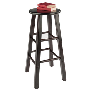 Winsome Wood Element 2-piece Espresso Bar Stool Set - Stylish, Space-saving Design For Modern Or Traditional Decor Espresso Solid Wood 92270-winsome-wood