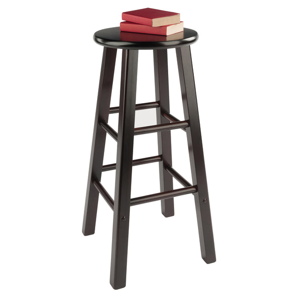 Winsome Wood Element 2-piece Espresso Bar Stool Set - Stylish, Space-saving Design For Modern Or Traditional Decor Espresso Solid Wood 92270-winsome-wood