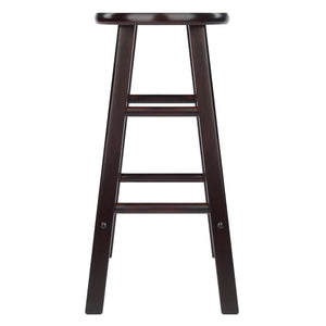 Winsome Wood Element 2-piece Espresso Counter Stool Set - Stylish & Space-saving Design For Modern Or Traditional Decor Espresso Solid Wood 92274-winsome-wood