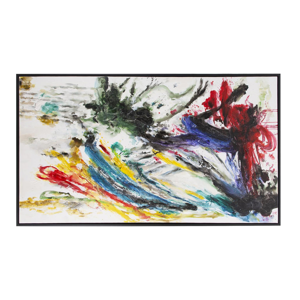Howard Elliott Spring Emerges Hand Painted Canvas Art - Vibrant Colors, Textured Layers, Ready To Hang, Unique Decor White Canvas ,Wood 92285-howard-elliott