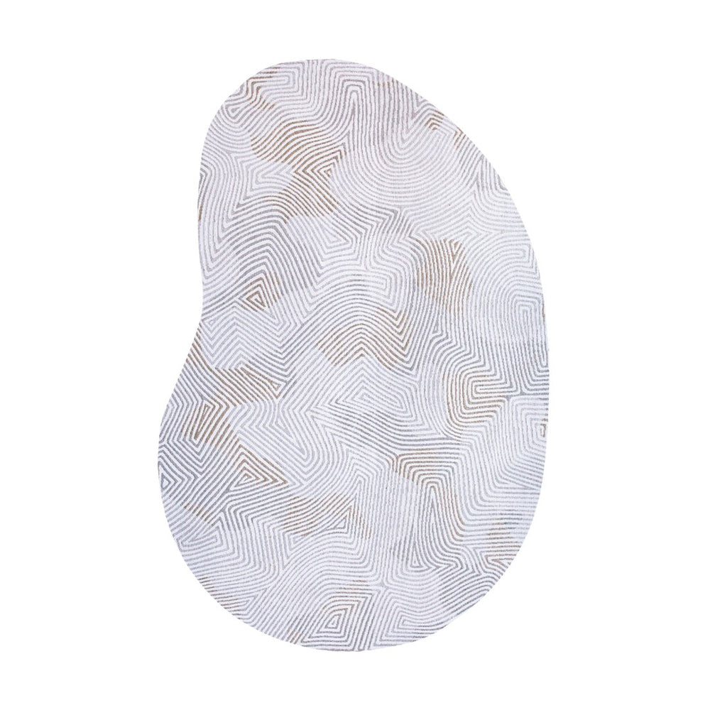 Louis de Poortere Meditation Collection Coral Reef Inspired Area Rug Soft Woven Accent for Serene Interiors Oyster White 7'9 x 11'2 120115