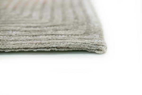 Louis de Pootere Meditation Coral 100% PET Poly Mechanically Woven Jacquard Flatweave Contemporary / Modern Rug Shell Beige 4'7"