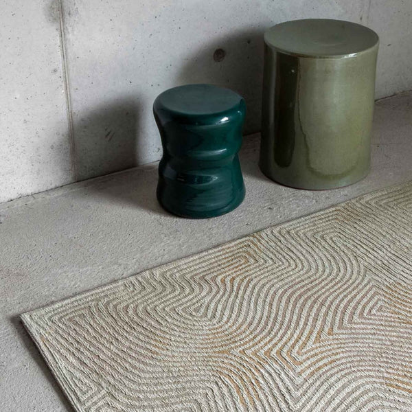 Louis de Poortere Meditation Collection Coral Reef Inspired Area Rug Soft Woven Accent for Serene Interiors Shell Beige 7'9 x 11'2 120117