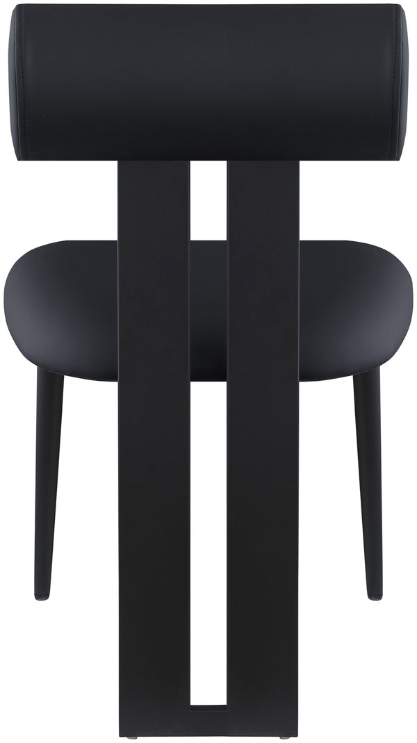 Dario Black Vegan Leather Dining Chair 922Black-C Meridian Furniture