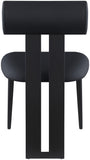 Dario Black Vegan Leather Dining Chair 922Black-C Meridian Furniture