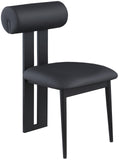 Dario Black Vegan Leather Dining Chair 922Black-C Meridian Furniture