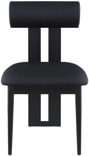 Dario Black Vegan Leather Dining Chair 922Black-C Meridian Furniture