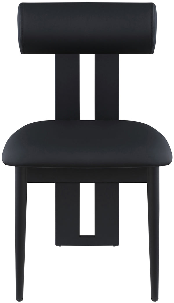 Dario Black Vegan Leather Dining Chair 922Black-C Meridian Furniture