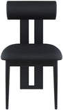 Dario Black Vegan Leather Dining Chair 922Black-C Meridian Furniture