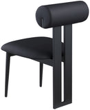 Dario Black Vegan Leather Dining Chair 922Black-C Meridian Furniture