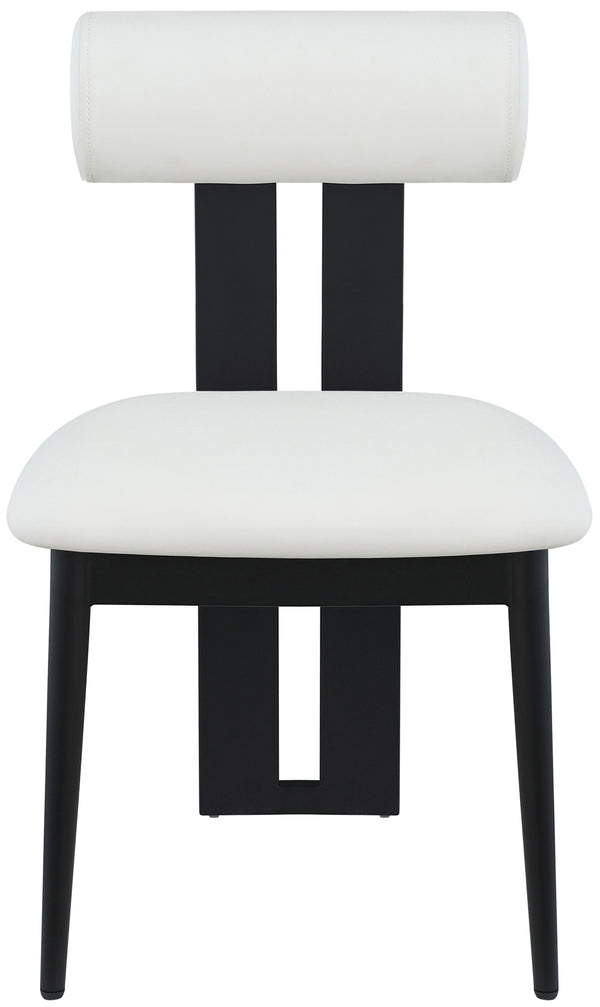 Dario Cream Vegan Leather Dining Chair 922Cream-C Meridian Furniture