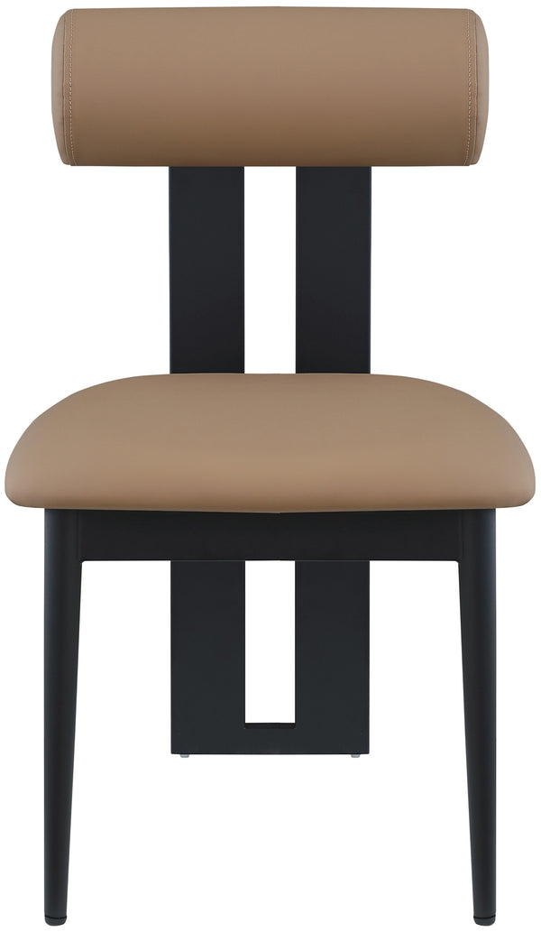 Dario Tan Vegan Leather Dining Chair 922Tan-C Meridian Furniture