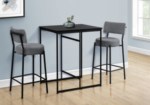 English Elm Dining 32" Counter Height Rectangular Table with Easy-Clean Laminate Top and Slim Metal Legs for Compact Spaces Black 38 L x 34 W x 5 H B2710P287002