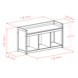 Winsome Wood Addison 4-piece Storage Bench Set With 3 Foldable Fabric Baskets - Stylish Organization In Espresso Black Espresso ,Black Solid ,Composite Wood ,Fabric 92301-winsome-wood
