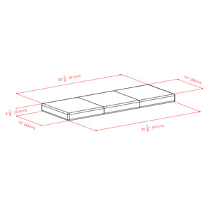 Winsome Wood Boris Bench Seat Cushion In Rich Espresso - Stylish Pu Faux Leather Comfort For Home And Office Espresso Polyurethane 92303-winsome-wood