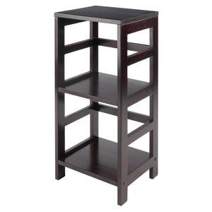 Winsome Wood Leo 2-tier Espresso Storage Shelf - Stylish Solid Wood Unit For Home, Versatile Accent Table Use Espresso Solid Wood 92314-winsome-wood