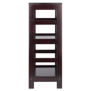 Winsome Wood Leo 2-tier Espresso Storage Shelf - Stylish Solid Wood Unit For Home, Versatile Accent Table Use Espresso Solid Wood 92314-winsome-wood