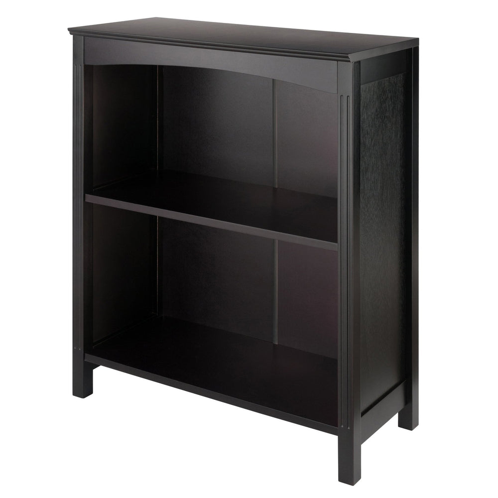 Winsome Wood Terrace 2-section Bookcase Shelf In Rich Espresso Finish - Elegant Storage & Display Solution Espresso Solid ,Composite Wood 92327-winsome-wood