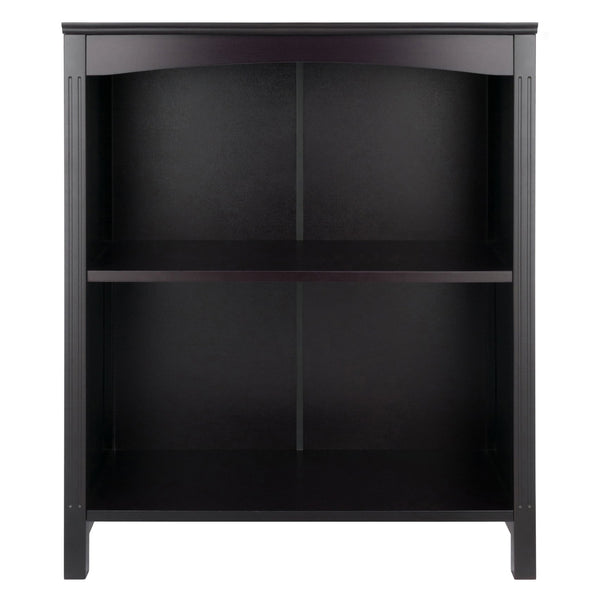 Winsome Wood Terrace 2-section Bookcase Shelf In Rich Espresso Finish - Elegant Storage & Display Solution Espresso Solid ,Composite Wood 92327-winsome-wood