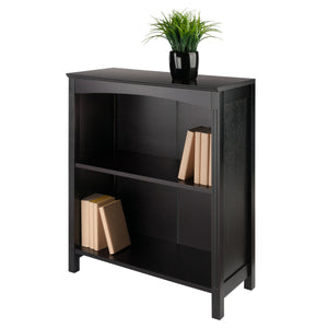 Winsome Wood Terrace 2-section Bookcase Shelf In Rich Espresso Finish - Elegant Storage & Display Solution Espresso Solid ,Composite Wood 92327-winsome-wood