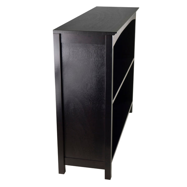 Winsome Wood Terrace 2-section Wide Bookcase In Espresso - Elegant Storage For Books, Collectibles & Décor Espresso Solid ,Composite Wood 92338-winsome-wood