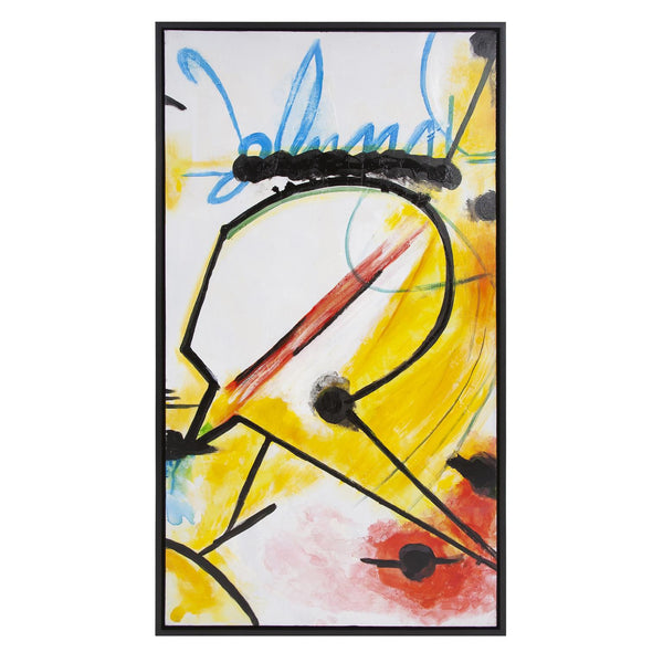 Howard Elliott Building Art One Wall At A Time - Vibrant Hand-painted Original Canvas With Unique Texture & Movement Yellow Canvas ,Wood 92340-howard-elliott