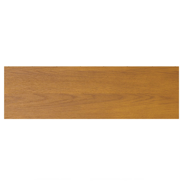 English Elm Hunter Tv Media Stand - Stylish Oak Veneer With Industrial Design, Storage & Cable Management B136P158735