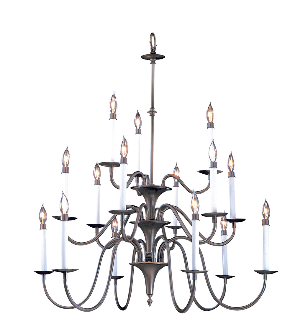 Framburg 15-light Rustic Jamestown Foyer Chandelier – Elegant Early American Design For Timeless Spaces Mahogany Bronze Metal 9235 Mb