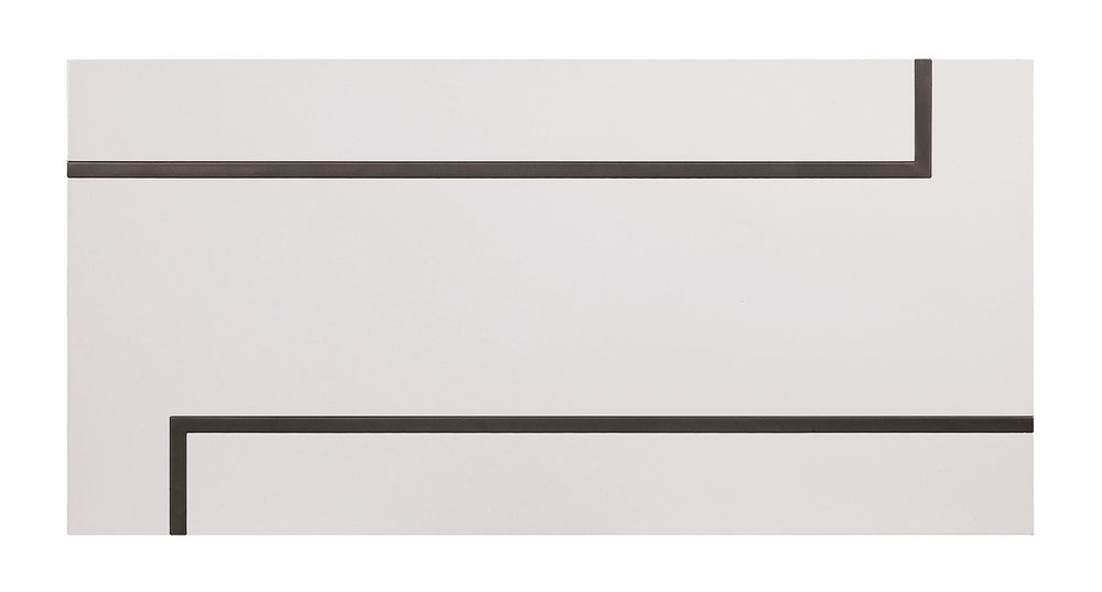 English Elm Contemporary End Table With High-Gloss Lacquer Top And Gunmetal Steel Legs - Modern Sculptural Design B2741S00428