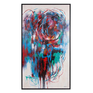 Howard Elliott Festival In The Park: Vibrant Canvas Art With Textured Brushstrokes Capturing Summer Joyful Moments Blue Canvas ,Wood 92394-howard-elliott