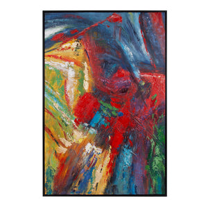 Howard Elliott Celebration Of Life: Vibrant Colorful Art Piece Capturing Joyful Moments And Emotions In Every Layer Red Canvas ,Wood 92399-howard-elliott