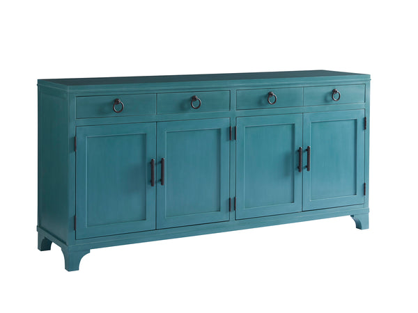 Lexington Barclay Butera Bayside Buffet: Elevate Your Dining Space With Coastal-inspired Storage And Chic Design Elements Seaglass  923-852