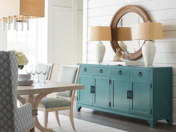 Lexington Barclay Butera Bayside Buffet: Elevate Your Dining Space With Coastal-inspired Storage And Chic Design Elements Seaglass  923-852