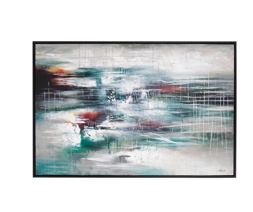 Howard Elliott Rustling Autumn Leaves: Captivating Seasonal Painting Depicting Nature's Colorful Transformation Gray Canvas ,Wood 92409-howard-elliott