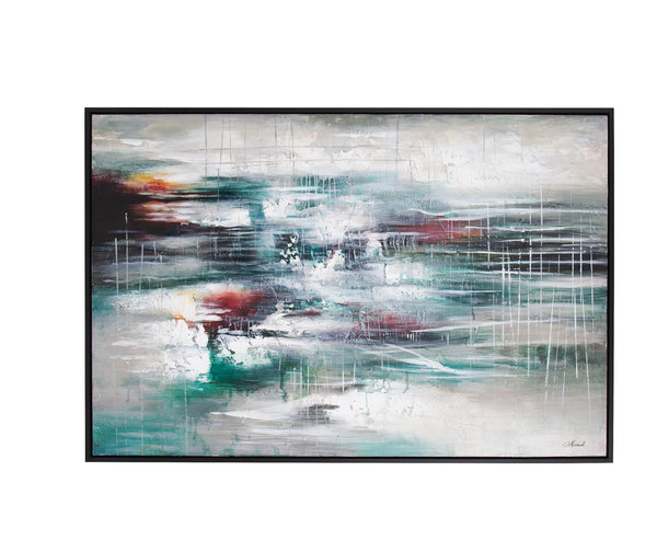 Howard Elliott Rustling Autumn Leaves: Captivating Seasonal Painting Depicting Nature's Colorful Transformation Gray Canvas ,Wood 92409-howard-elliott