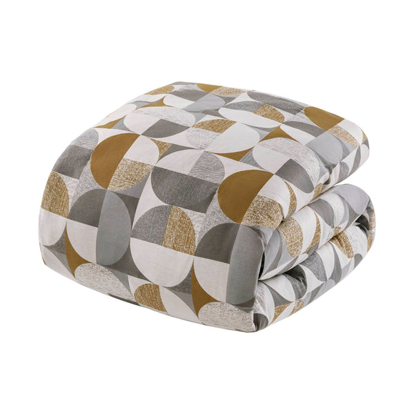 English Elm 8 Queen Jacquard Oversized Duvet Comforter Set with Euro Shams, Decorative Pillows, Plush Polyester fills Gold 23.23 L x 19.68 W x 15.75 H B035P319227