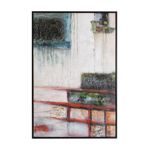 Howard Elliott Turning Point: Striking Hand-painted Artwork In Sleek Black Frame – Bold Colors & Captivating Design White Canvas,Wood 92414-howard-elliott