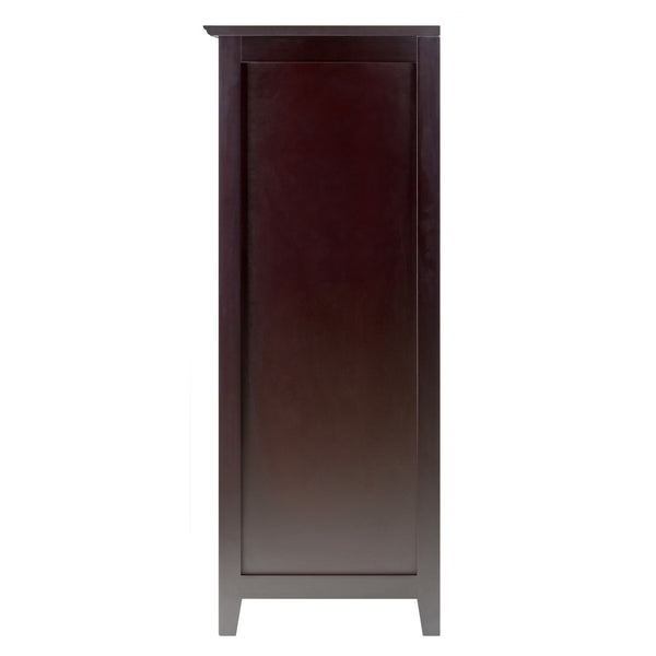 Winsome Wood Bordeaux 20-bottle Wine Cabinet - Elegant Espresso Storage With Glass Rack & Spacious Drawer Espresso Composite Wood 92416-winsome-wood