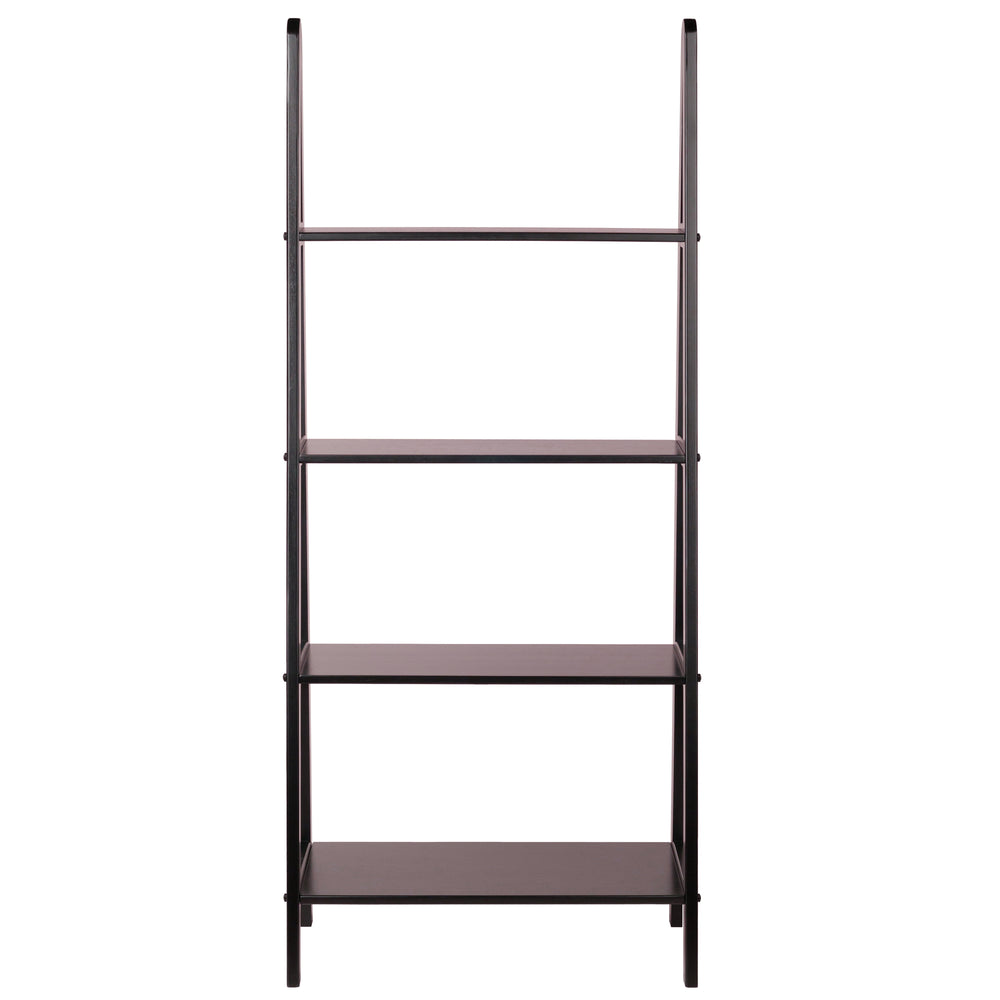 Winsome Wood Avalon 4-tier A-frame Shelf In Espresso - Stylish Ladder Design For Home, Office & Small Spaces Espresso Solid Wood 92428-winsome-wood