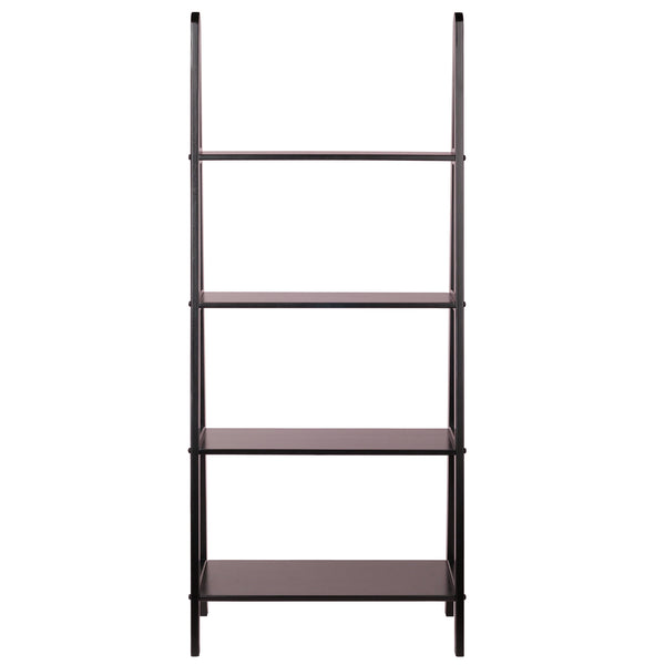 Winsome Wood Avalon 4-tier A-frame Shelf In Espresso - Stylish Ladder Design For Home, Office & Small Spaces Espresso Solid Wood 92428-winsome-wood