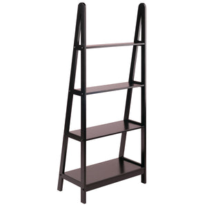Winsome Wood Avalon 4-tier A-frame Shelf In Espresso - Stylish Ladder Design For Home, Office & Small Spaces Espresso Solid Wood 92428-winsome-wood