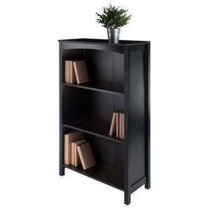 Winsome Wood Terrace 3-section Bookcase In Espresso Finish – Elegant Display & Storage Solution For Home Décor Espresso Solid ,Composite Wood 92429-winsome-wood
